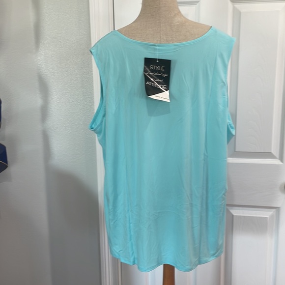 Attitudes by Renee 2 piece jacket & top Seaglass green women’s plus size 3X nwts - Picture 12 of 16